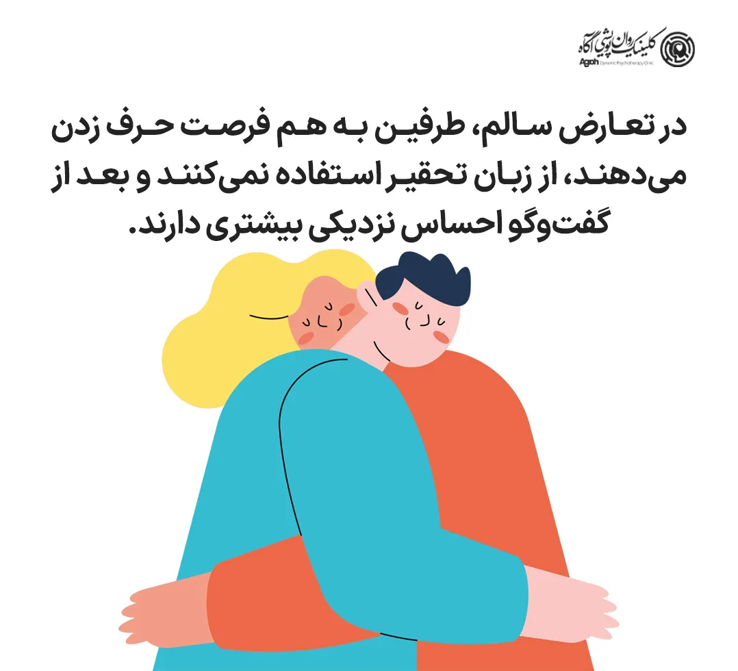 تعارض سالم چه شکلی است؟