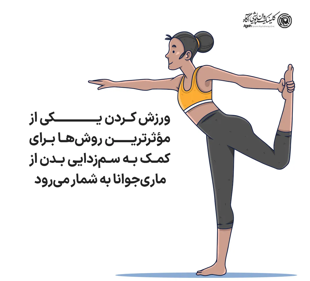 ورزش کردن یکی از مؤثرترین روشها برای کمک به سمزدایی بدن از ماریجوانا به شمار میرود.