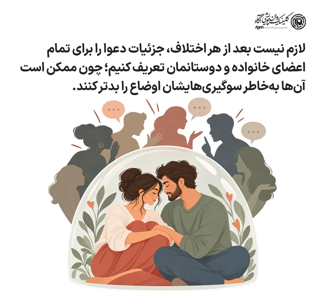 حفظ حریم رابطه از دخالت خانواده و دوستان