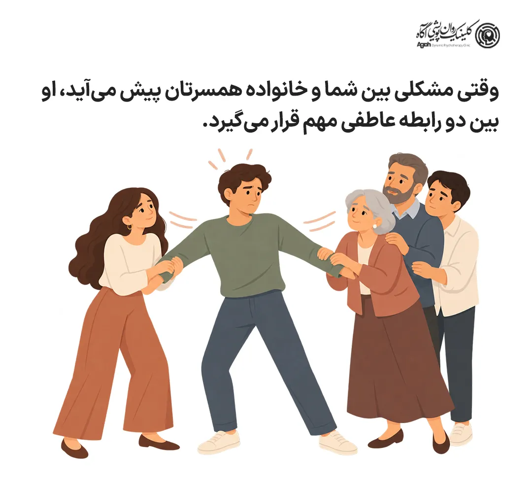 همدلی با همسر و درک رابطه او با خانوادهاش
